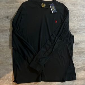 Ralph Laurn V neck long sleeve Tee